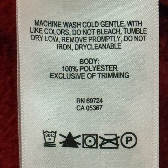 Columbia Jacket Mens Large Red Fleece Steens Mountain Full Zip Hiking Outdoors - Picture 9 of 11